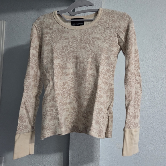 Cynthia Rowley Other - Cynthia Rowley Cream and Pink Floral Long Sleeve Pajama Set